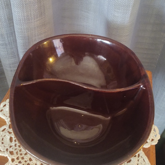 Vintage MAR-CREST Ovenproof Stoneware Pottery Bowl, Daisy Dot Pattern - Picture 8 of 11